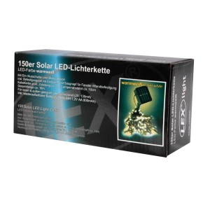 Lex 150er Solar LED Lichterkette Innen Außen Gartenbeleuchtung Party Outdoor Warmweiß