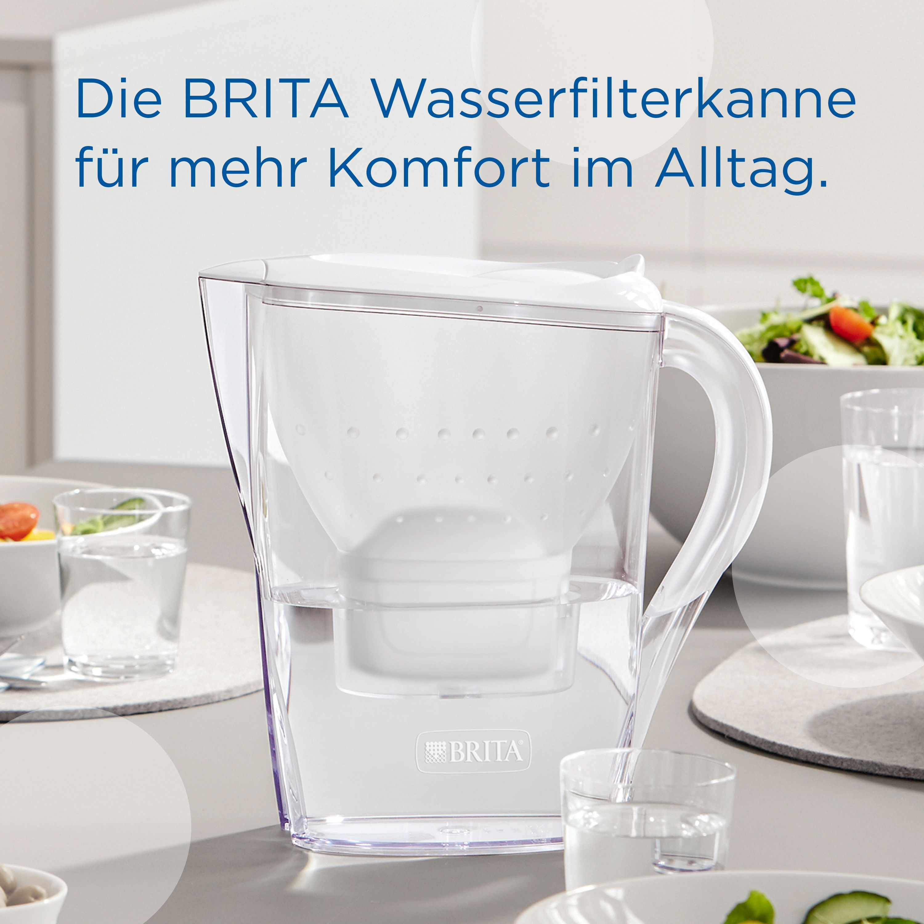 Brita Wasserfilter-Kanne Marella 2,4 l Weiß inkl. Maxtra Pro All-in-1  Kartusche kaufen bei OBI