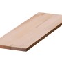 Unbehandelte Leimholzplatte aus Buche, 250x60x1,8 cm, ideal für Regalböden und Möbelbau.