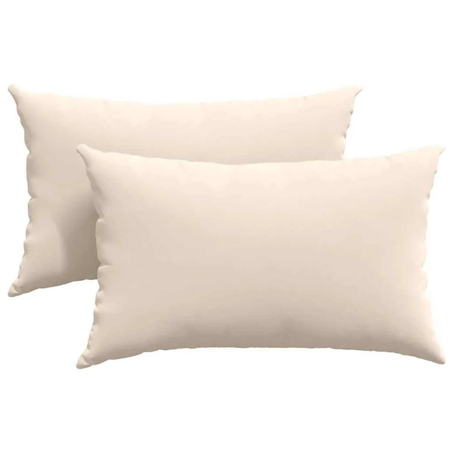 vidaXL Sofakissen 2 Stück Beige 50 x 30 cm Stoff 42013644