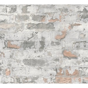 A.S. Creation Vliestapete Metropolitan: Grau-beige Mauer-Optik für trendige Wände.