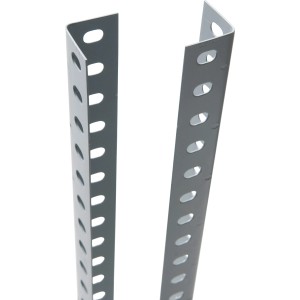Graues Winkelprofil, 150 cm, für Regale mit Baukasten-Schraubsystem.