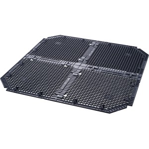 Schwarzes Garantia Bodengitter für Thermo/Eco-King 400 l Komposter zum Schutz vor Nagetieren.