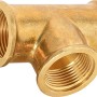 Gewinde-T-Stück aus Messing, 24,1 mm (Rp 3/4) für Installationen.