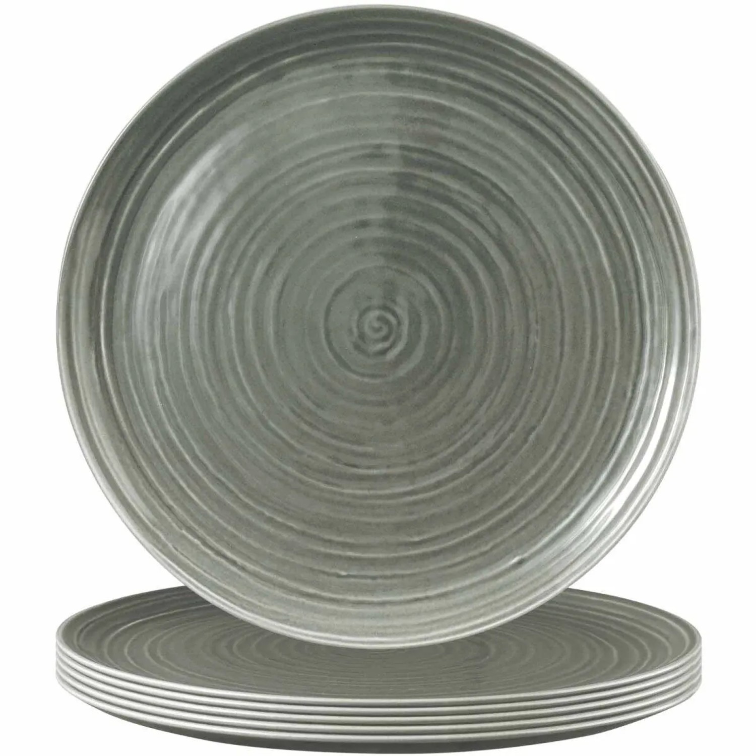 Seltmann Weiden Terra Pizzateller 31,5 cm 6er Set Perlgrau