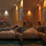Philips Smart-LED-Leuchtmittel GU10 Set: Schlafzimmer mit variabler Lichtstimmung von kaltweiß bis warmweiß.