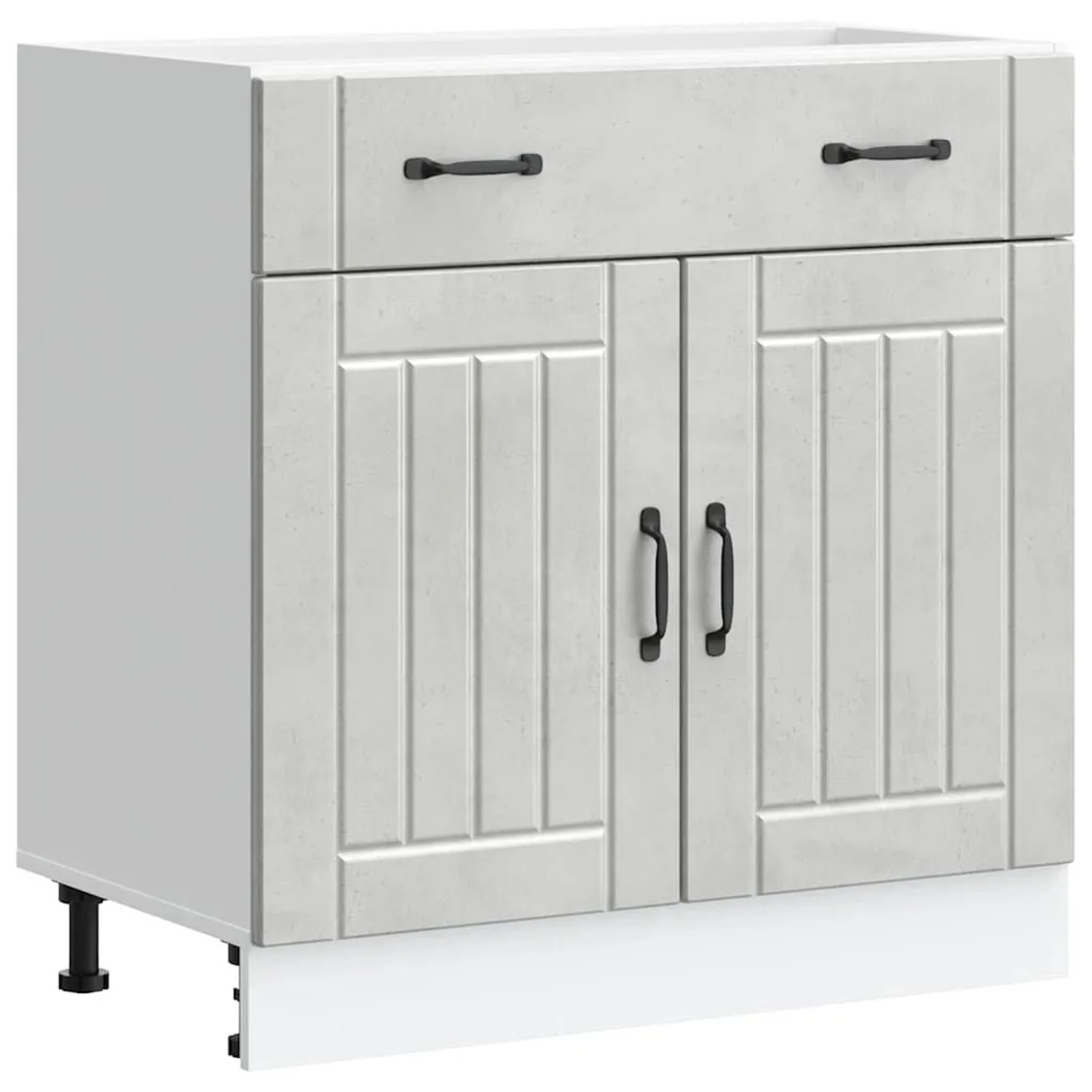 vidaXL Küchen-Unterschrank Lucca Betongrau Holzwerkstoff 853741 günstig online kaufen