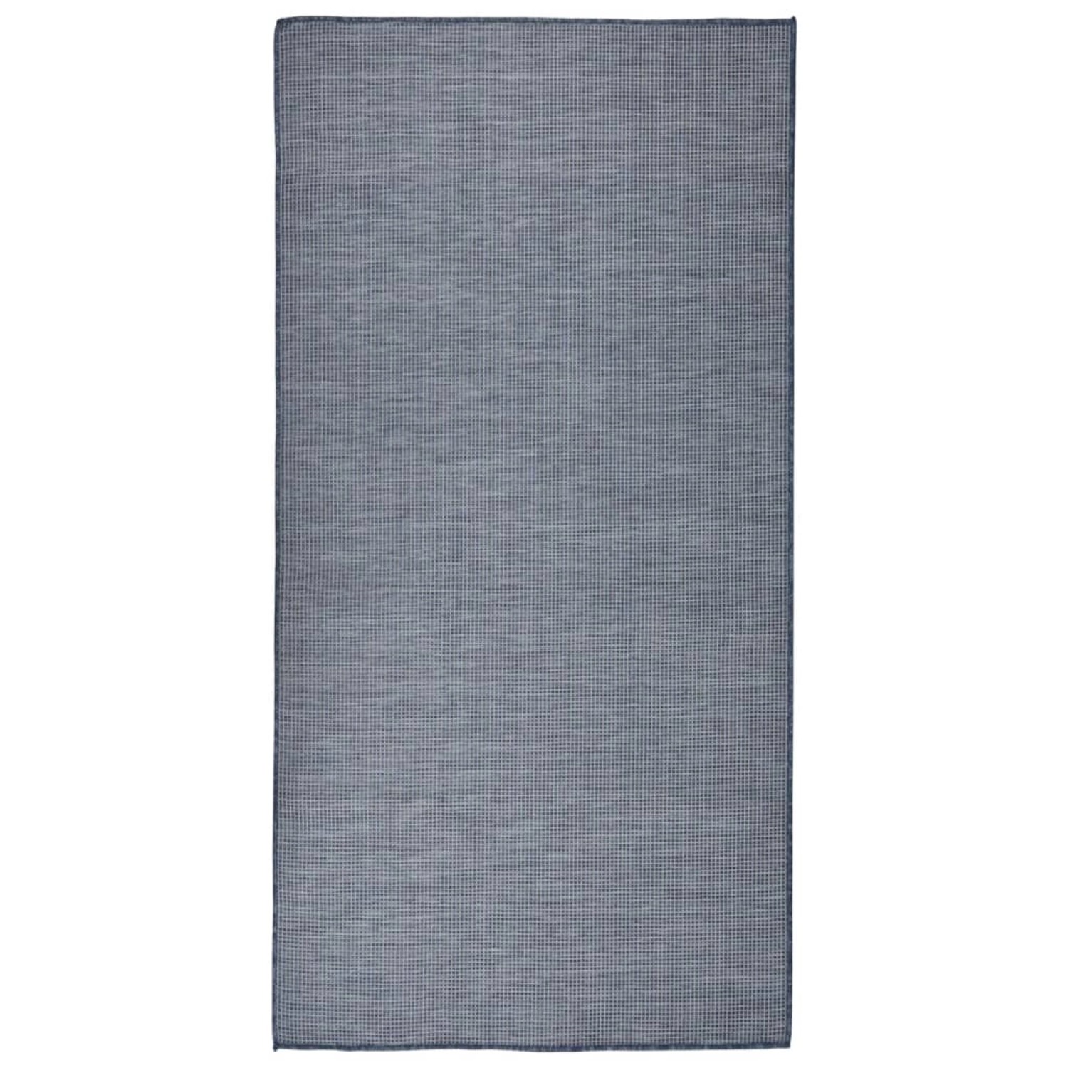 vidaXL Outdoorteppich Flachgewebe 100x200 Cm Blau 1123964 günstig online kaufen
