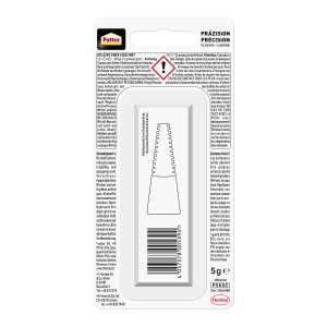 Pattex Sekundenkleber Präzision, flüssiger Klebstoff mit Dosierspitze für präzises Kleben.