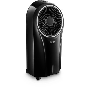 Schwarzer DeLonghi Ventilatorkühler EV250 mit Ionisator für ein angenehmes Raumklima.