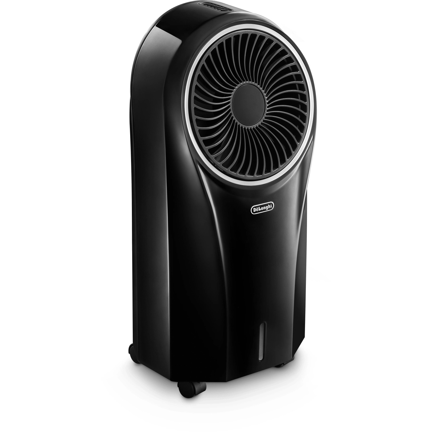 Schwarzer DeLonghi Ventilatorkühler EV250 mit Ionisator für ein angenehmes Raumklima.