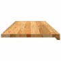 vidaXL Fensterbänke 2 Stk Hellbraun 100x40x2 cm Massivholz Eiche 4009160_5