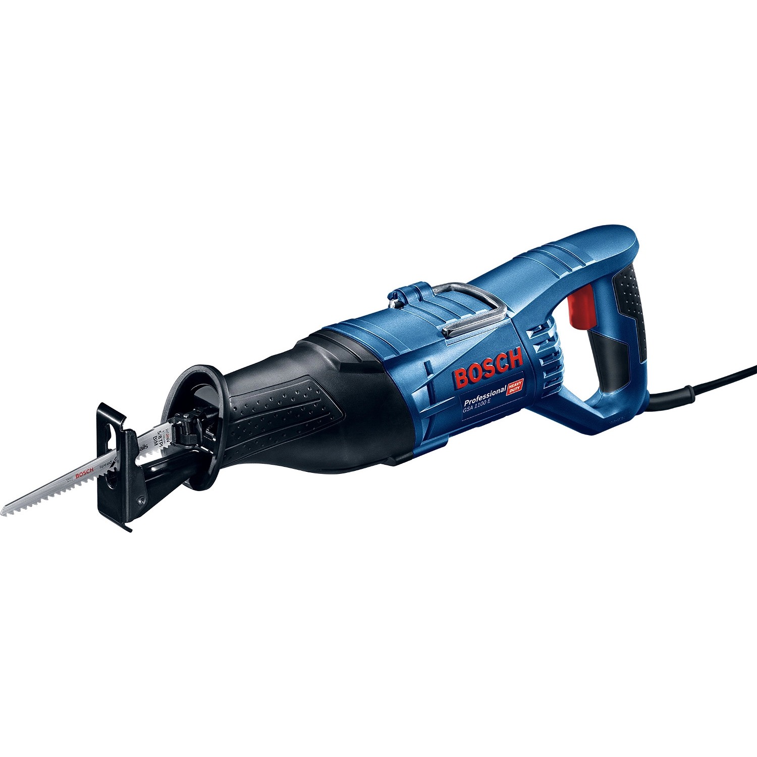 Bosch Professional GSA 1100 E Säbelsäge im Handwerkerkoffer, blau/schwarz.
