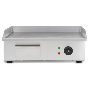 VERTES Elektro Grillplatte 3000 W Plancha Edelstahl Glatt 55 x 35 cm 50 bis 300 °C