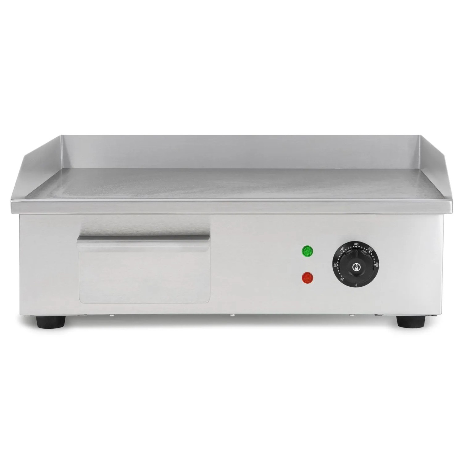 VERTES Elektro Grillplatte 3000 W Plancha Edelstahl Glatt 55 x 35 cm 50 bis 300 °C_3