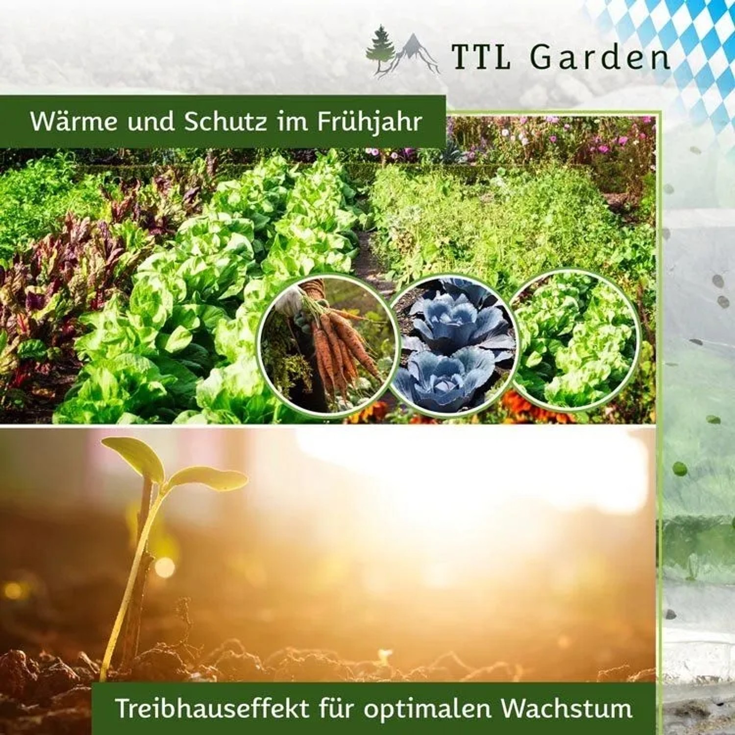 TTL GARDEN Pflanztunnel Bögen 6er Set für Beet-Tunnel, Frühbeet und Gewächshaus.