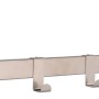 Siro Türgarderobe aus Metall in Nickel matt mit 4 Haken, Länge 404 mm.