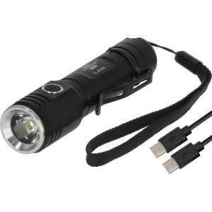 Brennenstuhl LED-Taschenlampe Lux Premium TL 410 A mit Akku und USB-Kabel.