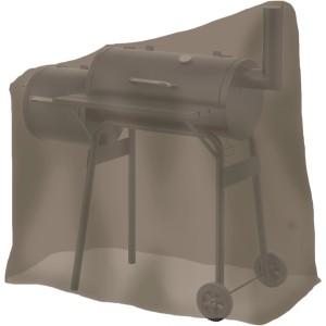 Tepro Universal Abdeckhaube für Smoker, ca. 114x109cm, taupe. Schutzhaube für Grillutensilien.