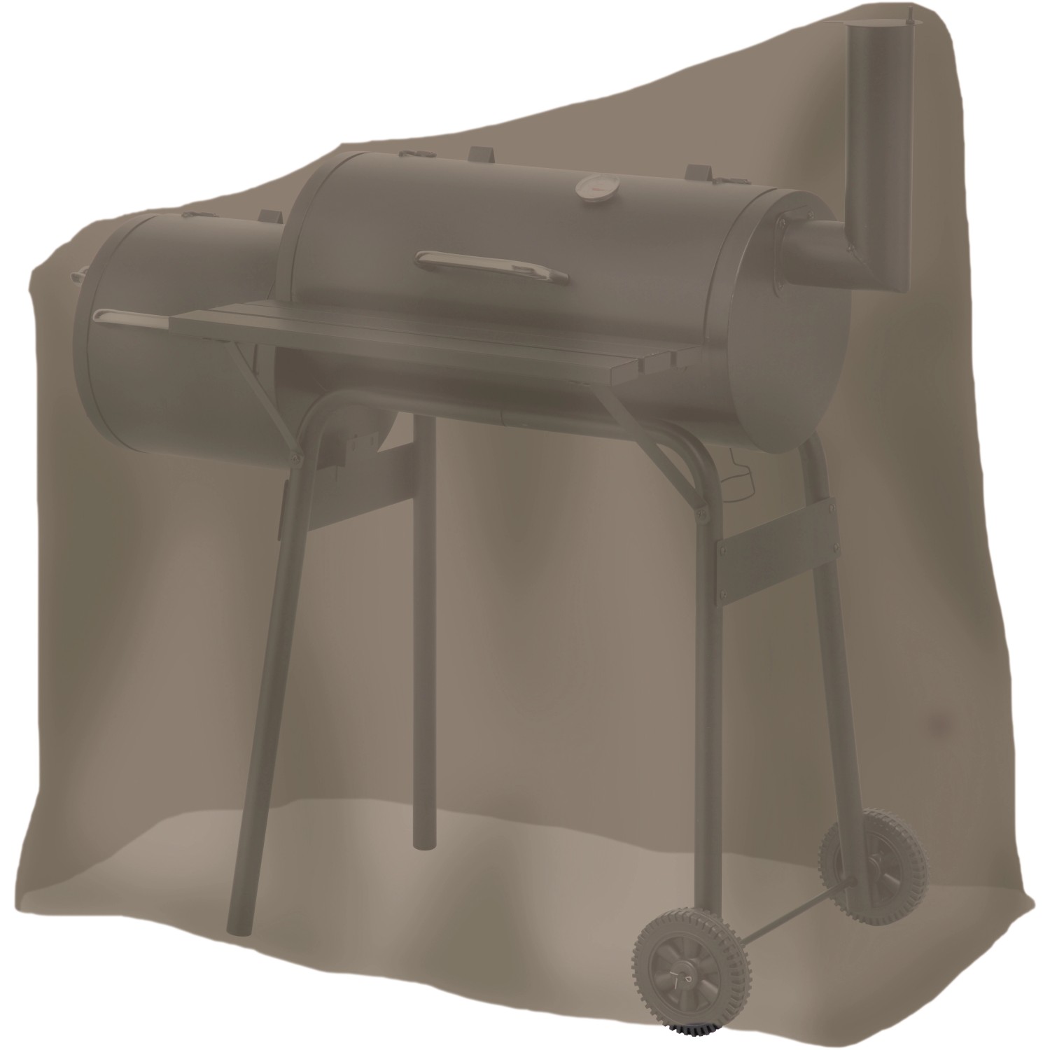 tepro Universal Abdeckhaube für Smoker klein ca. 114 cm x 109,2 cm Taupe