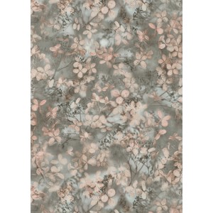 Erismann Vliestapete Play of Light Purity Grau mit floralem Muster.