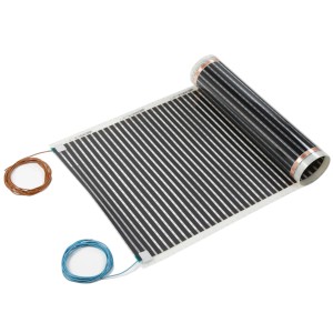 Perobe elektrische Temperierungsfolie, 2,7 m², für Fußbodenheizung unter Laminat und Parkett.