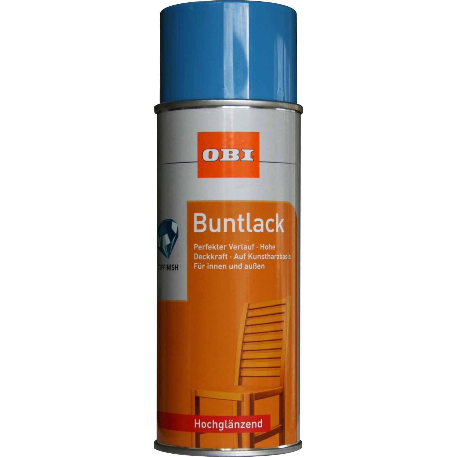 OBI Buntlack Spray RAL 5012 Lichtblau hochglänzend 400 ml