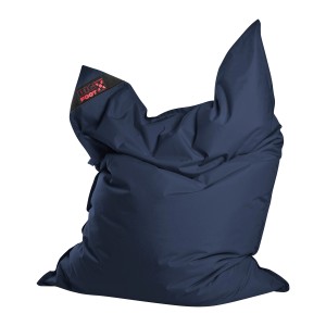 Jeansblauer Sitting Point Sitzsack Big Foot Scuba, 380 l. Bequemer Indoor & Outdoor Sitzsack.