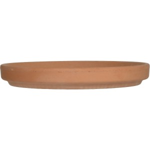 XL Untersetzer, Ø 22,1 cm, Terrakotta, imprägniert, für Pflanzgefäße im Antik-Look.