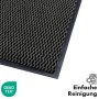 Anthrazitfarbene KARAT Schmutzfangmatte SKY Novo mit TPE-Rücken, 60x90 cm. Fußmatte für Innen- und Außenbereiche.