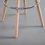 Bessagi Home Barhocker Nelo Grau Webstoff Gepolstert_4