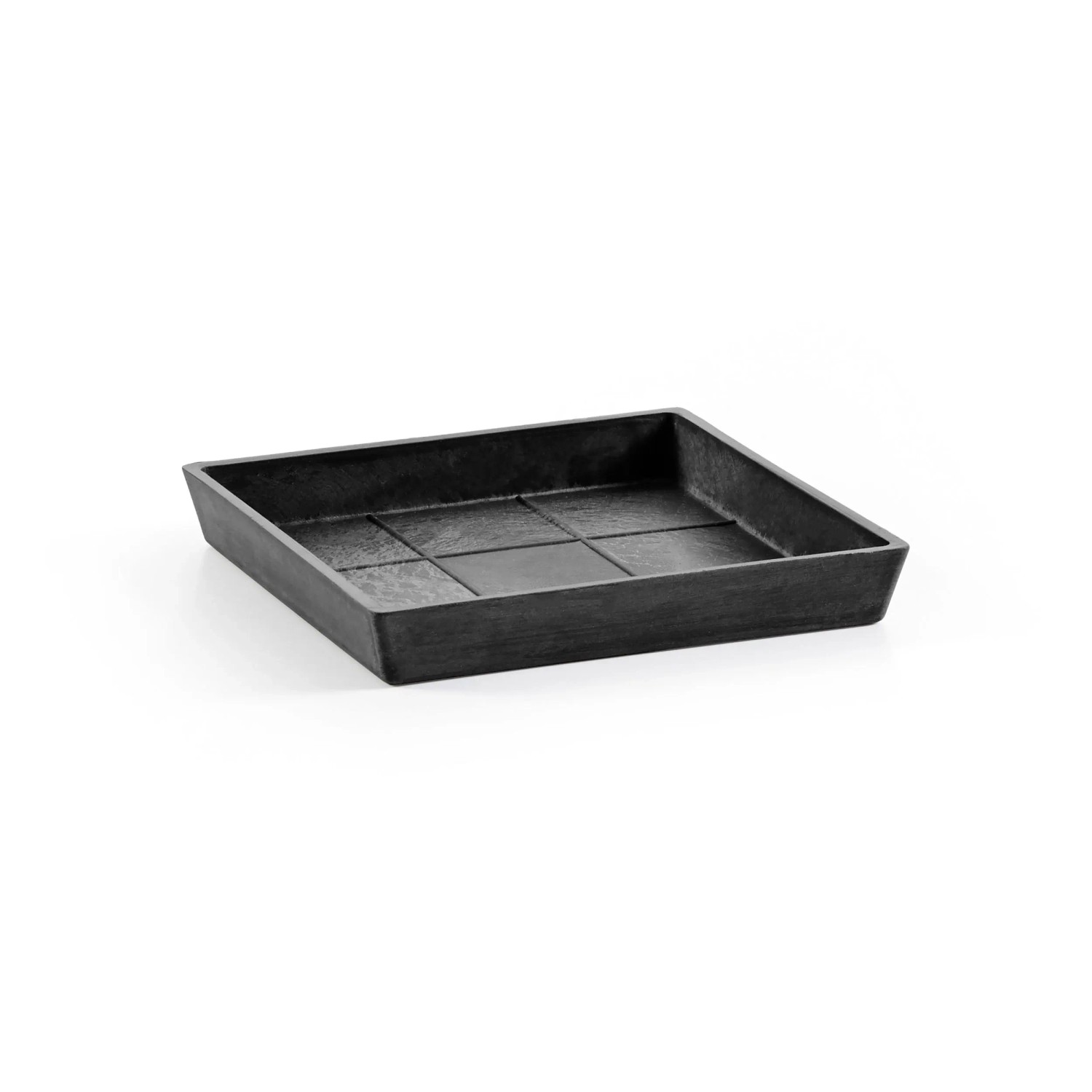 Ecopots Untersetzer Rotterdam Eckig Dunkelgrau 22 cm x 2,6 cm günstig online kaufen