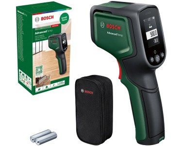Bosch Home and Garden AdvancedTemp Infrarot Thermometer (-30°C bis +500°C)  & Bosch Feuchtigkeitsmessgerät UniversalHumid