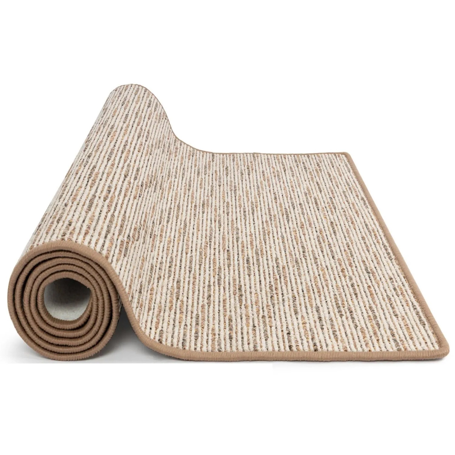 KARAT Läufer nach Maß Geneva Moderner Wohnteppich Beige 80 x 400 cm günstig online kaufen