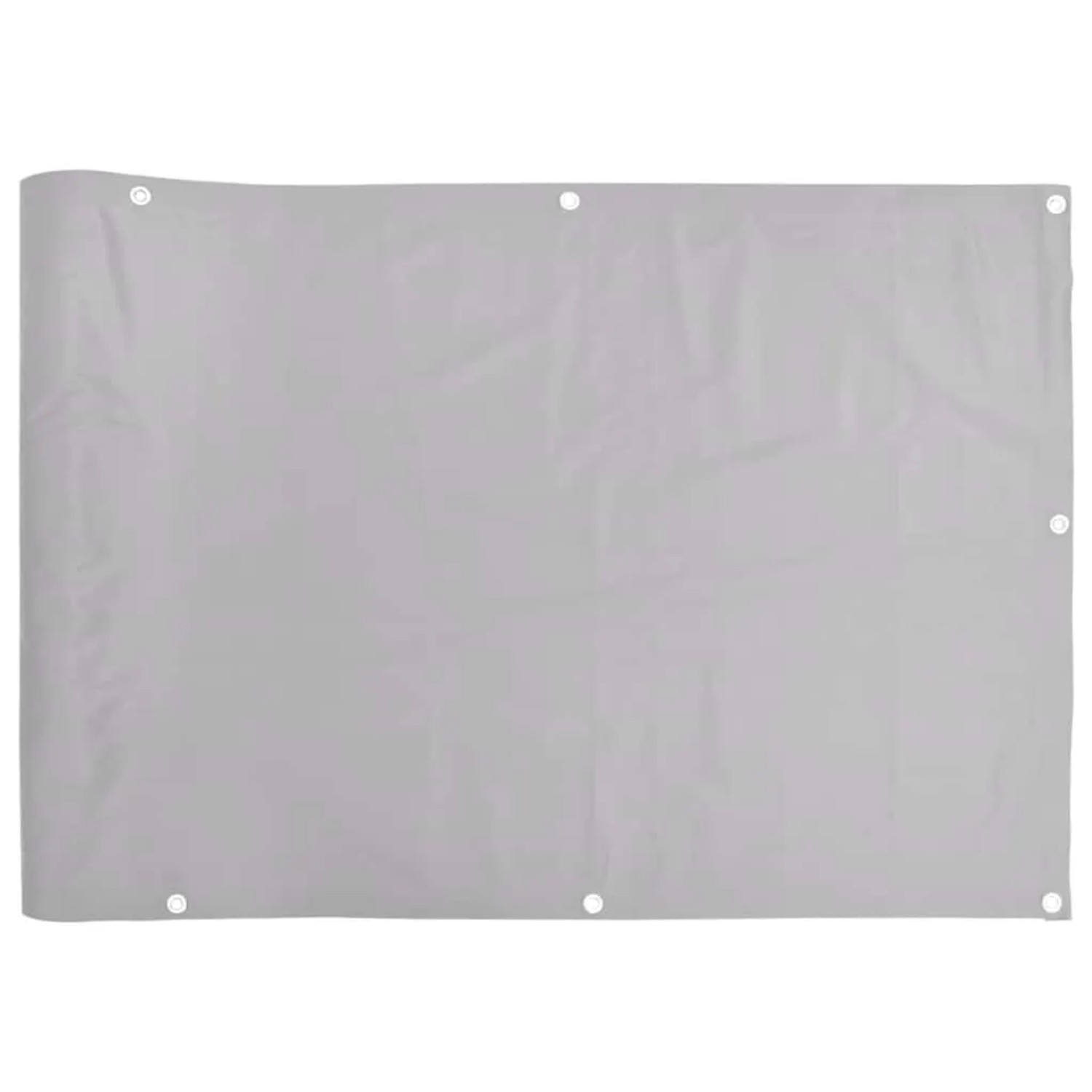 vidaXL Balkon-Sichtschutz Grau 400x75 cm PVC 4005381