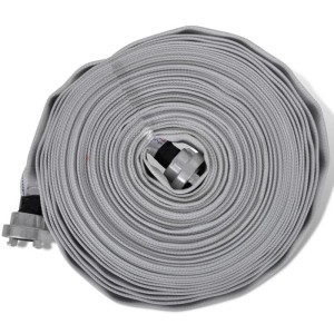 vidaXL Feuerwehrschlauch Flachschlauch 30 m D-Storz Kupplungen 1 Zoll 141109