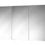 Sieper Spiegelschrank SPS-KHX 120, 120 cm breit, Holzdekor Dunkel, mit drei Spiegeltüren.