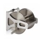 Relaxdays Schlauchtrommel Edelstahl Aluminium Silber Freistehend Wandmontage mit Kurbel 30,5 cm x 45 cm x 36,5 cm 3,6 kg