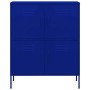 Marineblauer vidaXL Lagerschrank aus Stahl, 80x35x101,5 cm, mit 4 Türen für Bürobedarf.