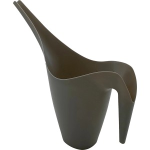 Anthrazitfarbene Gießkanne aus Kunststoff, 1,7 l, für Garten und Balkon.