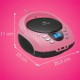 Cyberlux CL-720 CD-Player Tragbar CD/MP3/USB Radio Pink_10