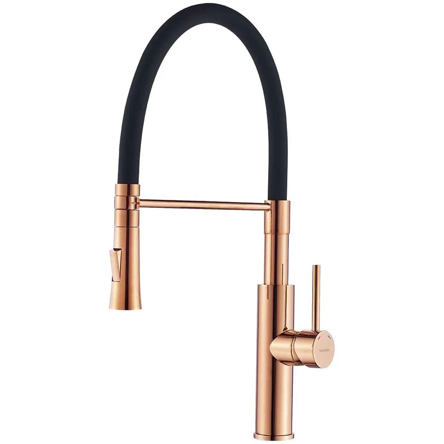 KOLMAN Küchenarmatur Küchenmischer in Schwarz-Roségold