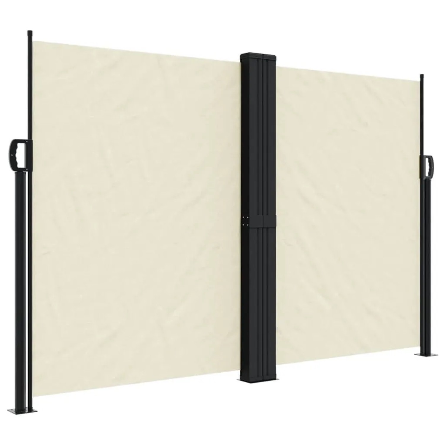 vidaXL Seitenmarkise Ausziehbar Creme 160x600 cm 4004625
