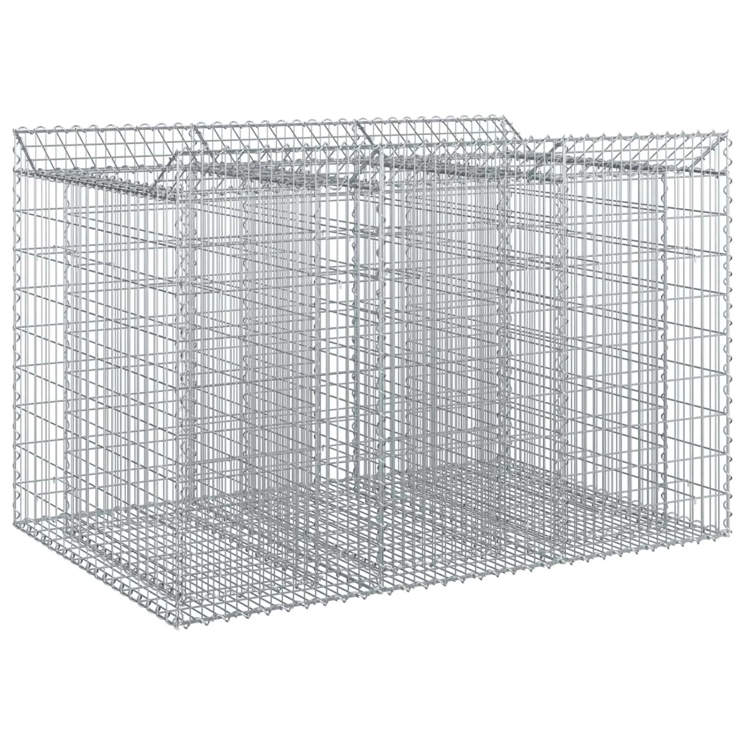 vidaXL Gabionen-Hochbeet 2 Stk Silber 3422225