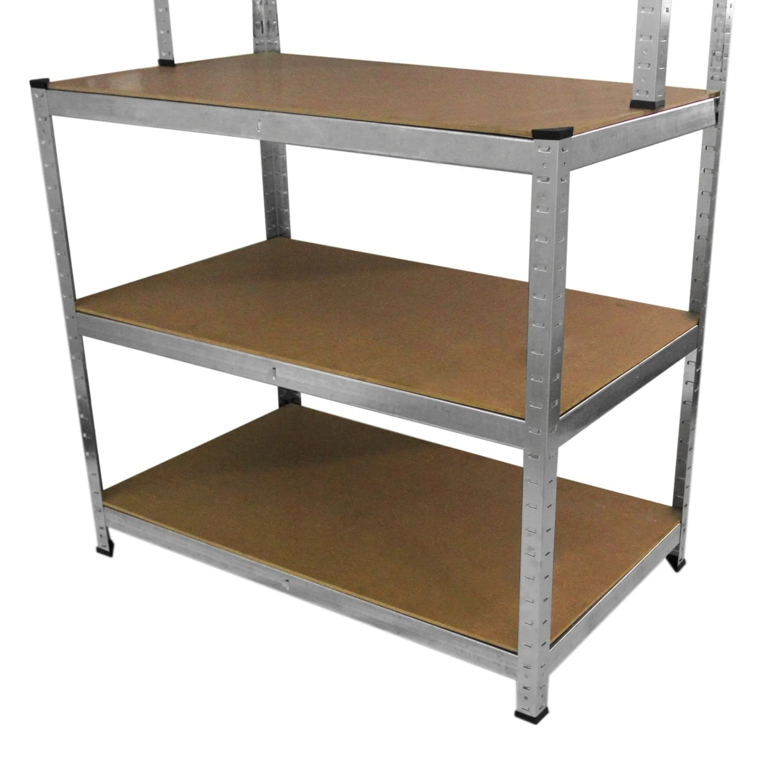 Monstershop Galwix Werkbank: Werkbank mit drei Regalböden aus MDF und verzinktem Stahl.