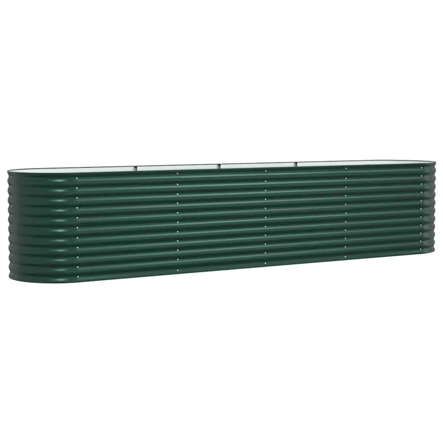 vidaXL Hochbeet Grün 400 x 80 x 81 cm Stahl 42008122