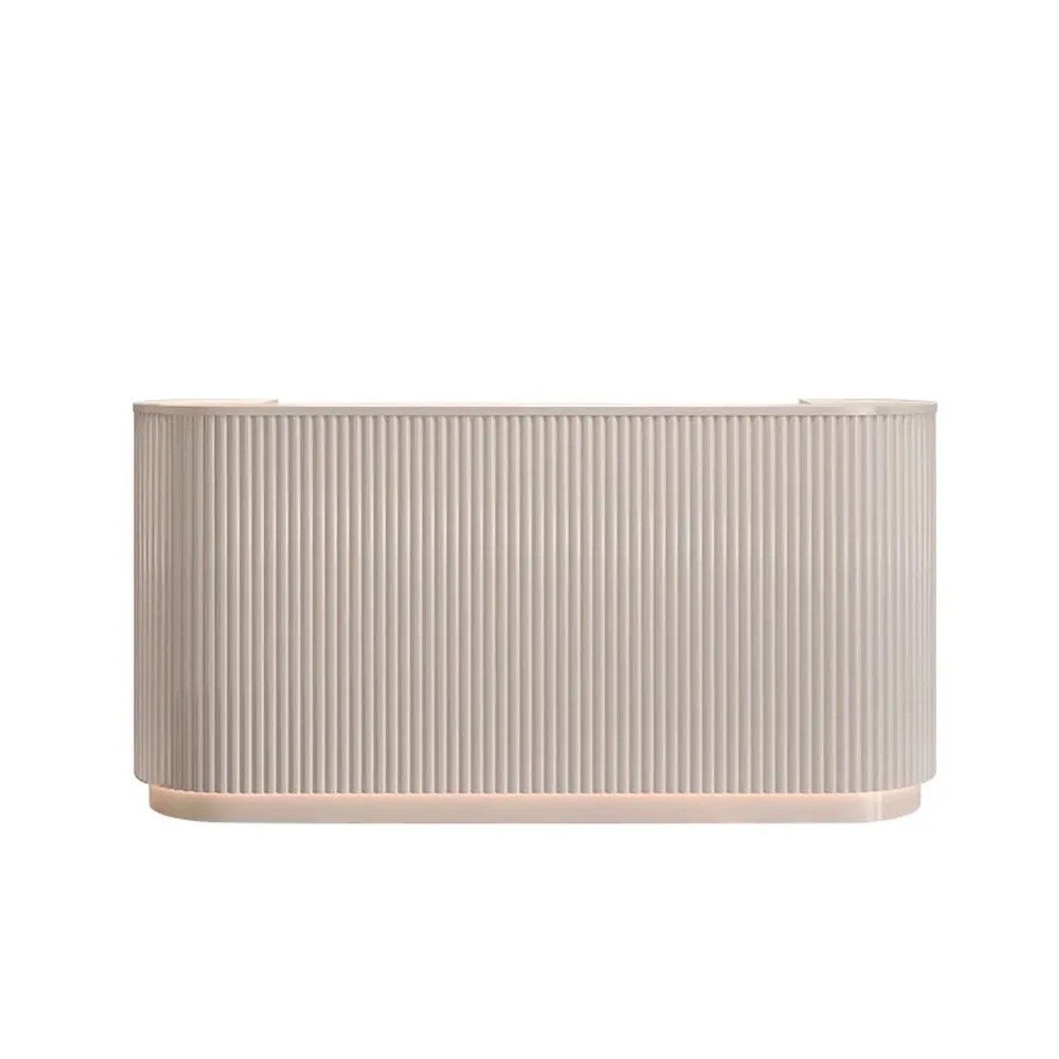 360Home Geschäft Salon Empfangstisch Theke Tresen Kasse Laden Beige 140 CM MTiaowen140