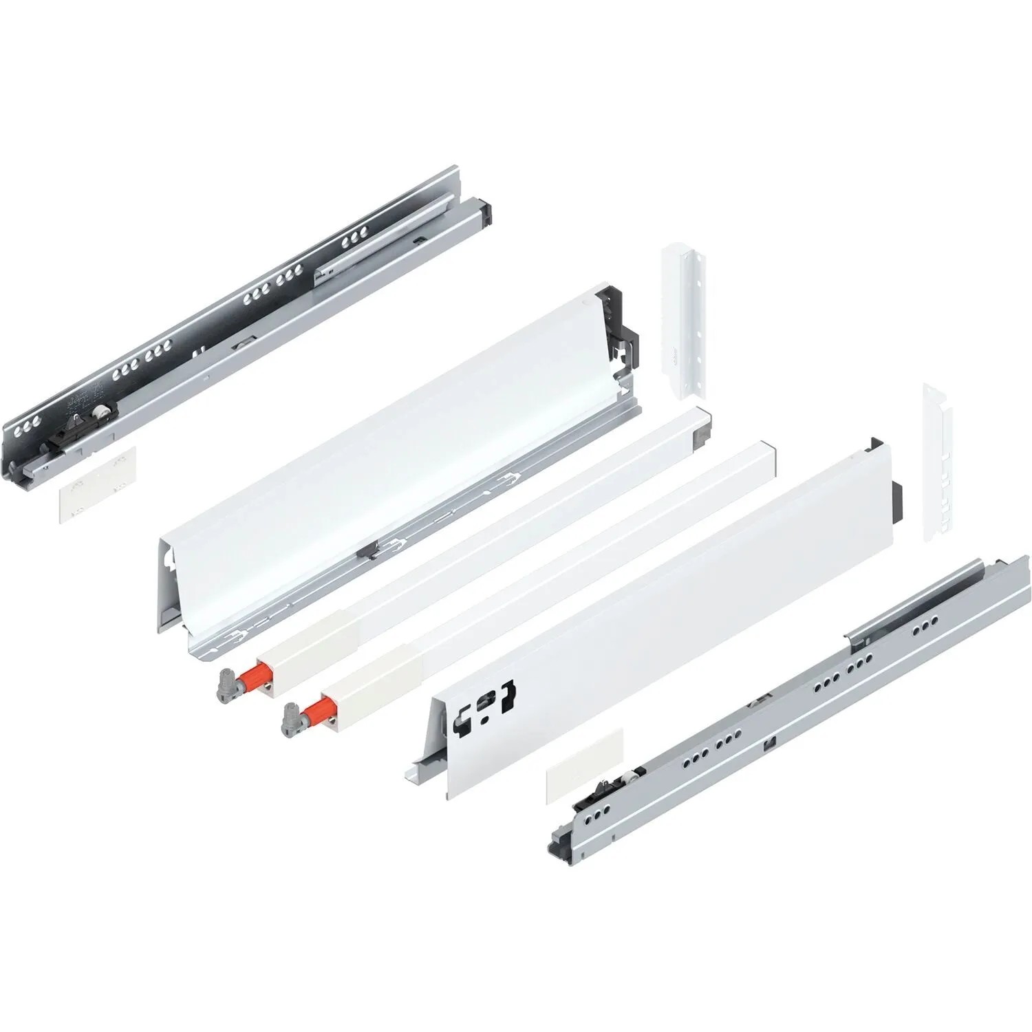 Blum D-Reling Tandembox antaro Vollauszug 450 mm 30 kg Seidenweiß 1 Paar