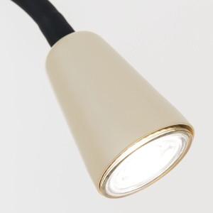 Orion Leuchten Klemmleuchte Dotty 65cm 1 x GU10 Schwarz Beige