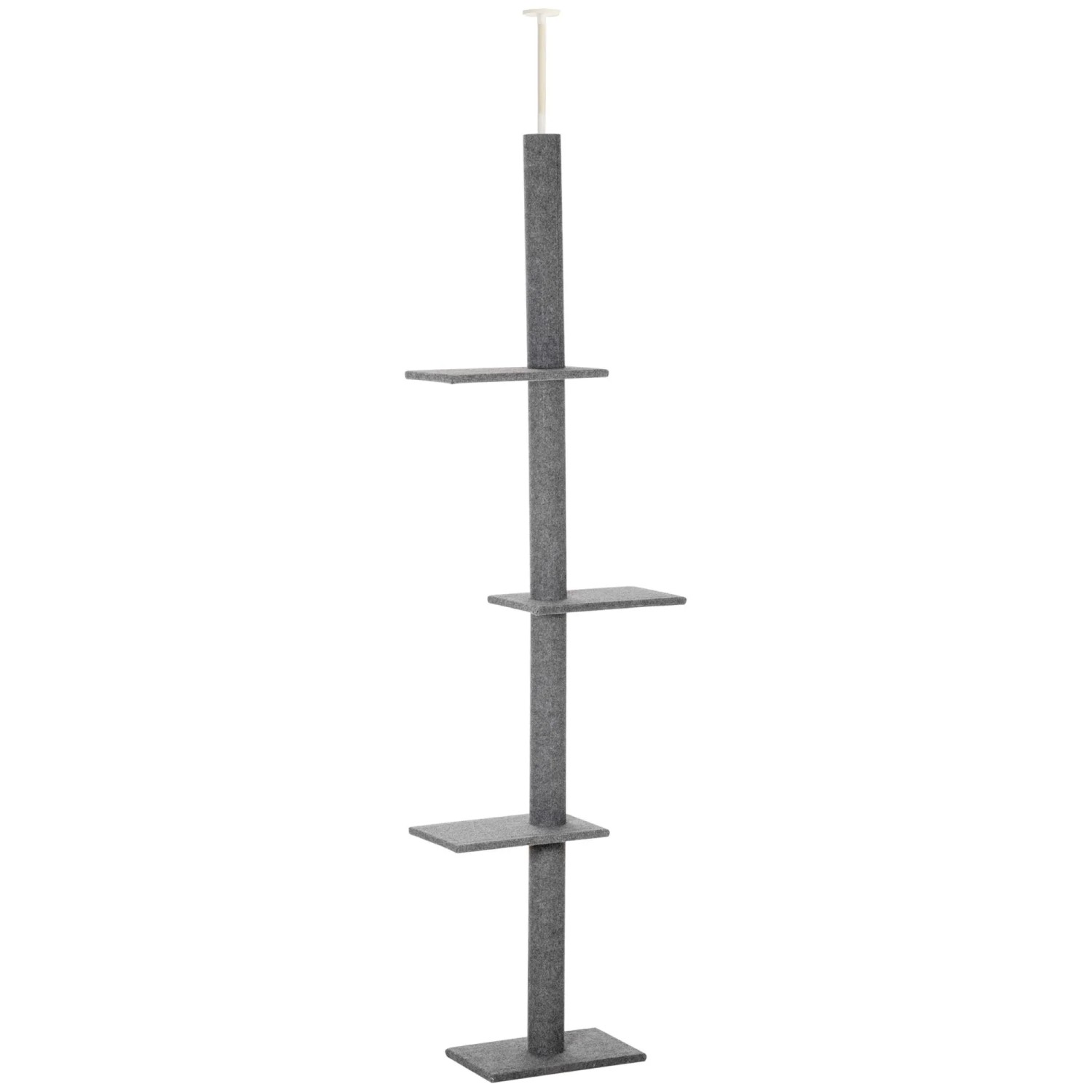 PawHut Kratzbaum Deckenhoch 228-260 cm mit 3 Ebenen Spielbaum